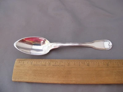 Buena CUCHARADITA FRANCESA NAPOLEÓNICA 950 plata - patrón de hilo de violín - marca 1797-1809 Foto 1 de 4