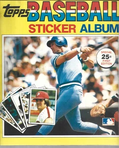 One 1980 Topps Sticker Album Baseball Complete Fair Condition - Picture 1 of 3