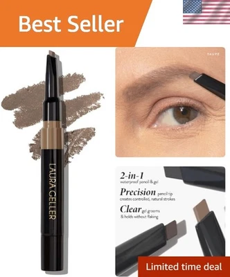 Lápiz y gel de cejas impermeables Sculpt-n-Stay en color topo - Precisión y nutrición Foto 1 de 4