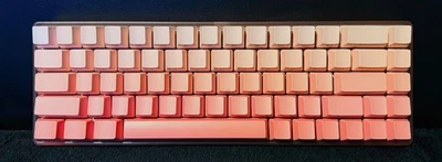 Custom Wireless Pink Gradient 67% Mechanical Gaming Keyboard PBT Keycaps USB-C - Image 1 of 3