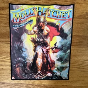 Back Patch Molly Hatchet Flirtin’ With Disaster Sew On Patch RARE Frank Frazetta - Picture 1 of 7