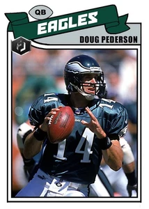 ACEO DOUG PEDERSON PHILADELPHIA EAGLES MASSGESCHNEIDERTE HANDGEFERTIGTE KUNSTKARTE - Bild 1 von 2