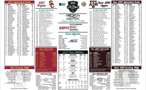 2024 Las Vegas Bowl Texas A&M USC Trojans Flip Card Program - Picture 1 of 1