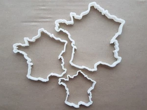Frankreich Land Karte Atlas Form Keksausstecher Teig Plätzchen Fondant Sharp - Bild 1 von 5