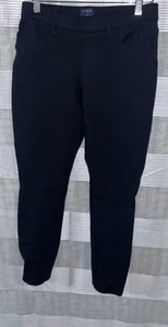 J Crew Pants Womens 4 Black GIGI Pant Pull On Flat Front Solid Viscose - Picture 1 of 4