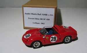 Ferrari Dino 246 SP #28 AMR / Ruf 1:43 Model 39A 1962 LeMans Rodriguez BBR - Imagen 1 de 9