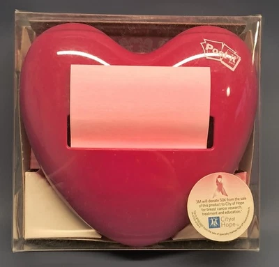 Post It Notes Pink Heart Desk Dispenser - Image 1 of 4