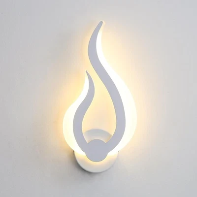 Modern LED Wall Sconces, 3000K Warm White Flame Shape LED Wall Light, 10W Ene... - Image 1 of 4
