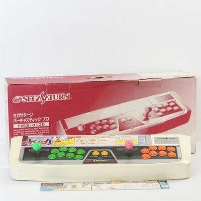 Sega Saturn VIRTUA STICK PRO Controller Boxed HSS-0130 Tested JAPAN Game Ref 101 - Image 1 of 4