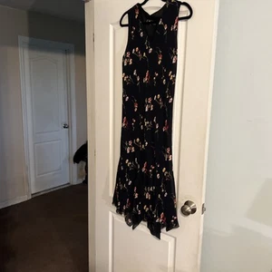 Lily Dress  Black Floral. Large - Picture 1 of 3