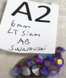 Vtg 6mm Swarovski Crystal Glass Rhinestone Pointed Back Jewelry Repair Lot 2017 - Picture 1 of 38