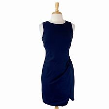 Banana Republic Women's Navy Blue Wool Sheath Career Work Dress Size 6P Petites