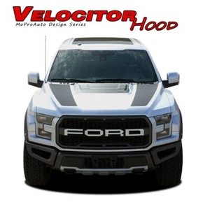 Ford F-150 Raptor Decals VELOCITOR HOOD Stripes 3M Vinyl Graphics 2018 2019 2020 - Picture 1 of 8