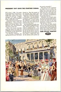 PRINT AD 1944 Ford Motor Company President Taft WWII Peace Ahead 6.75x10 - Foto 1 di 3