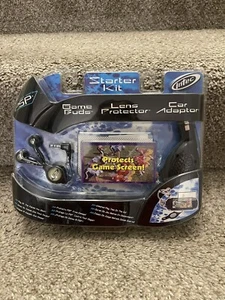 Intec Sony PSP Starter Kit with Ear Buds/Lens Protector/Car Adapter - Brand New - Picture 1 of 2