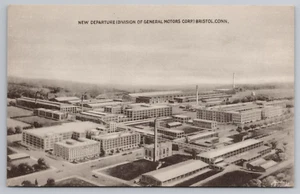 Postal de colección Bristol Connecticut vista aérea General Motors Corp. Fábrica - Imagen 1 de 2