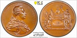 1792, Sweden, Gustav III. Bronze "Assasination / Memorial" Medal. PCGS SP-63!
