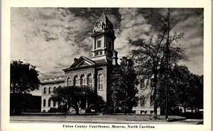 Post Card Union County Courthouse, Monroe North Carolina B&W Unposted PC270 - Picture 1 of 2