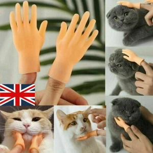 Silicone Hands Cat Massage Tool Cat Toy Finger Gloves Little Finger Gloves` - Picture 1 of 12