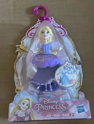 Nuevo Disney Princesa Rapunzel Clips Real Muñeca 3" y Clip En Vestido ENREDADO Hasbro Foto 1 de 2