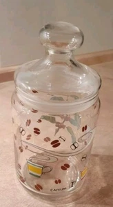 Aufbewahrungs Glas für KAFFEE Vintage Luminarc France Glass Coffee Cannisters - Bild 1 von 4