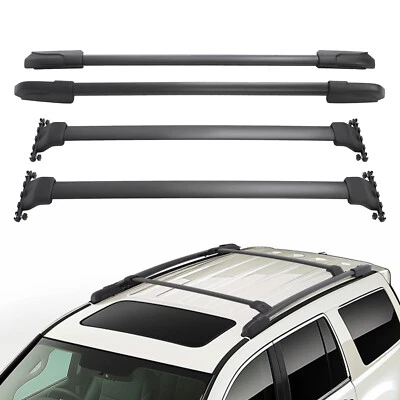 Aluminum 4Pcs Roof Rack Rails For Honda Pilot 2009-2015 Cross Bar Side Rail - Изображение 1 из 4