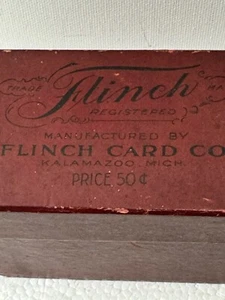 Antique 1900’s FLINCH CARD GAME Complete In Original Box Kalamazoo MI - Picture 1 of 12