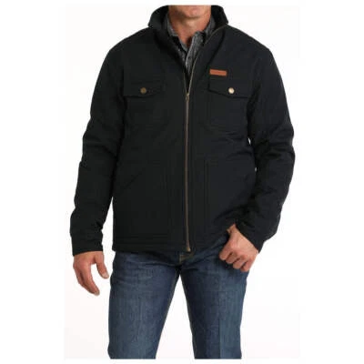 Chaqueta de lona para hombre MWJ1566003 Cinch Oculta - Negra NUEVA Foto 1 de 3