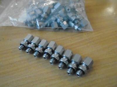 STAUFF Gerade Stecker Fitting Größe 06L M10x1 O-Ring CW Schneidring & Überwurfmutter x 8