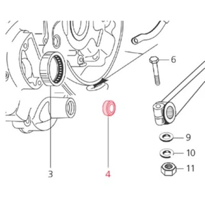 51400191 PARAOLIO INGRANAGGIO MEZZALUNA LML 200 STAR 4T DELUXE 4S 2012-2012 - Picture 1 of 1