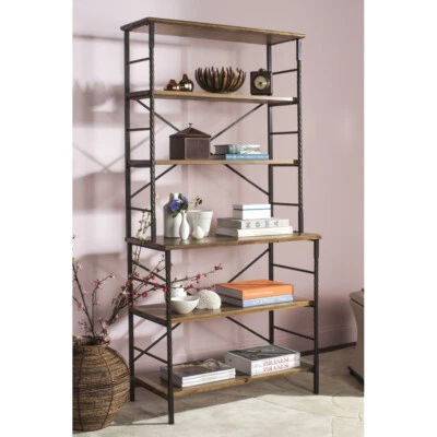 SAFAVIEH Brooke 6 niveles Etagere | Pino marrón | Foto 1 de 4