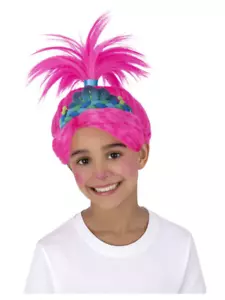 Trolls Band Together Poppy Wig Girls Licensed Book Day Fancy Dress Wig - Picture 1 of 1
