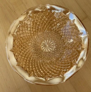 Servizio piatti vintage INDIANA GLASS tiara calendula carnevale 10" - punta diamante - Foto 1 di 12