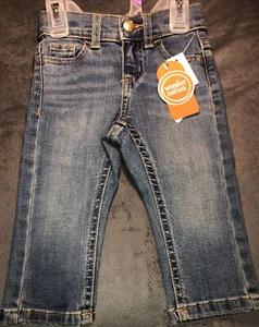 Toddler Girls Wonder Nation Blue Jeans Denim Stretch Skinny Sz 18 Months - Picture 1 of 3