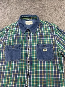 Denim & Supply Ralph Lauren Womens Size Large Long Sleeve Plaid Shirt Vintage - Picture 1 of 10