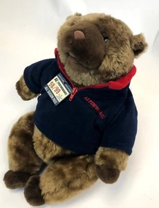 RARE 15" American Eagle Performance Fleece Store Display Groundhog Otter Plush - Picture 1 of 7