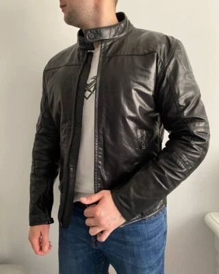 Chaqueta Dainese Para Hombre Motocicleta Moto Cuero Carreras Deportes Corredor Talla XL-L Foto 1 de 4