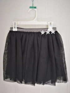 Girls' Holiday Tutu Skirt with Star Elastic Waistband - Xhilaration Black XS S M - Picture 1 of 7