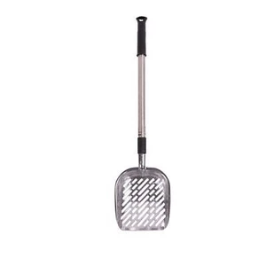 Aluminum Cat Litter Scoop, Extended Long Handle & Deep Shovel, Silver - Picture 1 of 4