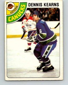 1978-79 O-Pee-Chee #191 Dennis Kearns  Vancouver Canucks V23575