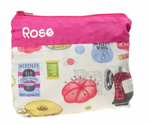Bolsa de costura con nombre Bolsa de costura con nombre deseado Bolsa de costura personalizada Bolsa nueva - Imagen 1 de 4