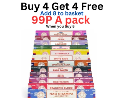 Satya  Incense Nag Champa Insence Sticks Joss Mix & Match 15g Scent Packs - Image 1 of 3
