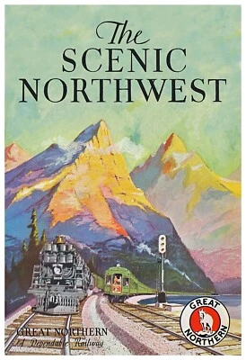 The Scenic Northwest – Great Northern Railway, circa 1915 Travel Poster - Изображение 1 из 4