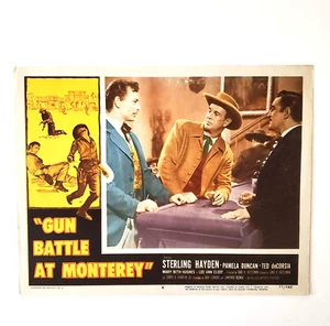 Gun Battle At Monterey #8 lobby card 1957 Sterling Hayden Lee Van Cleef 11 x 14 - Picture 1 of 2