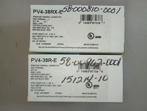 Panduit PV4-38R-E Pressure Terminal Connector Ring Terminal (2 boxes 20 ea) - Picture 1 of 5