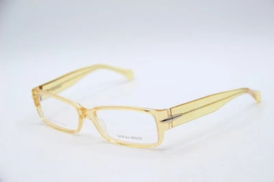 NEW GIORGIO ARMANI GA 713 FRF CLEAR YELLOW AUTHENTIC EYEGLASSES 52-15 - Image 1 of 4