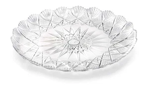Vassoi Rotondi Stella Cristallo in Plastica per Dolci - Mpm - Foto 1 di 1
