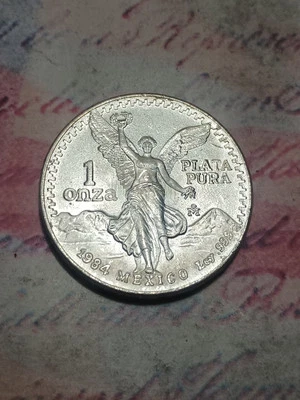1984 1 ONZA .999 PLATA PURA LIBERTAD .999 FINE SILVER - Image 1 of 4