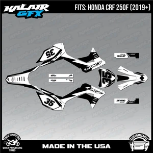 Graphics Kit for HONDA CRF250F (2019-2024)  Dream - White - Picture 1 of 4