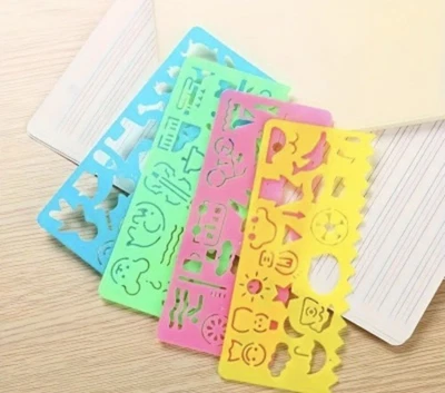 Schablonen❤️‍🩹4erSet❤️Malschablone❤️Kreatives Zeichenset❤️‍🩹Motorik❤️Förderung - Bild 1 von 4